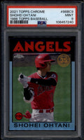 SOLD 185302 2021 Topps Chrome '86 Topps 86bc9 Shohei Ohtani 1986 Topps Baseball PSA 9 MINT