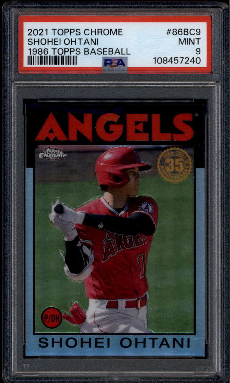 SOLD 185302 2021 Topps Chrome '86 Topps 86bc9 Shohei Ohtani 1986 Topps Baseball PSA 9 MINT