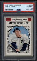 2019 Topps Heritage 356 Aaron Judge AS All Star PSA 10 GEM MT