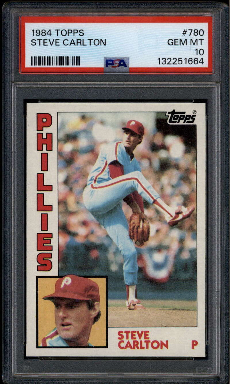 SOLD 185322 1984 Topps 780 Steve Carlton PSA 10 GEM MT