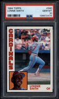 SOLD 185330 1984 Topps 580 Lonnie Smith PSA 10 GEM MT