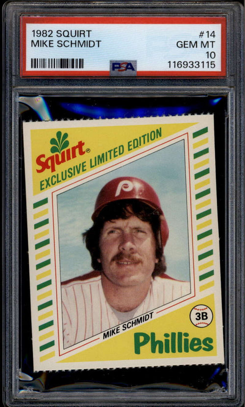 1982 Squirt 14 Mike Schmidt PSA 10 GEM MT