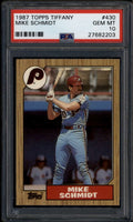 SOLD 185353 1987 Topps Tiffany 430 Mike Schmidt PSA 10 GEM MT