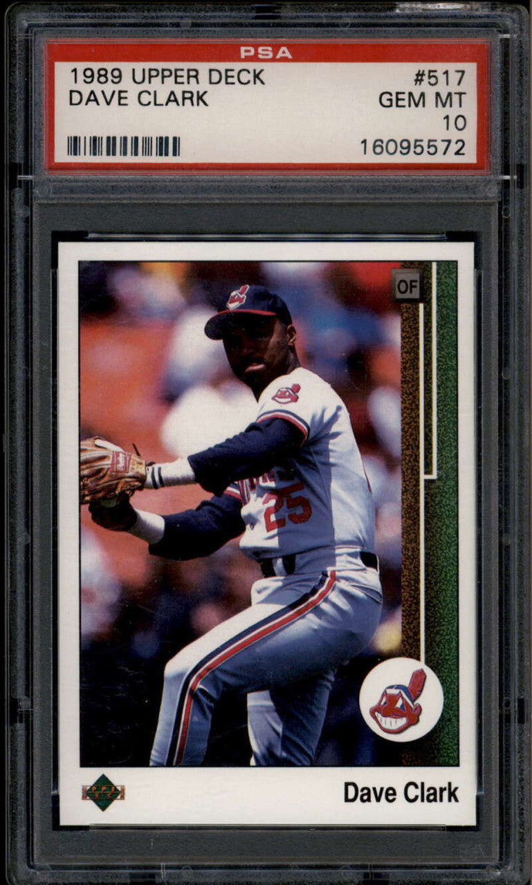SOLD 185354 1989 Upper Deck 517 Dave Clark PSA 10 GEM MT POP 9