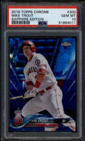 SOLD 185355 2018 Topps Chrome Sapphire Edition 300 Mike Trout PSA 10 GEM MT