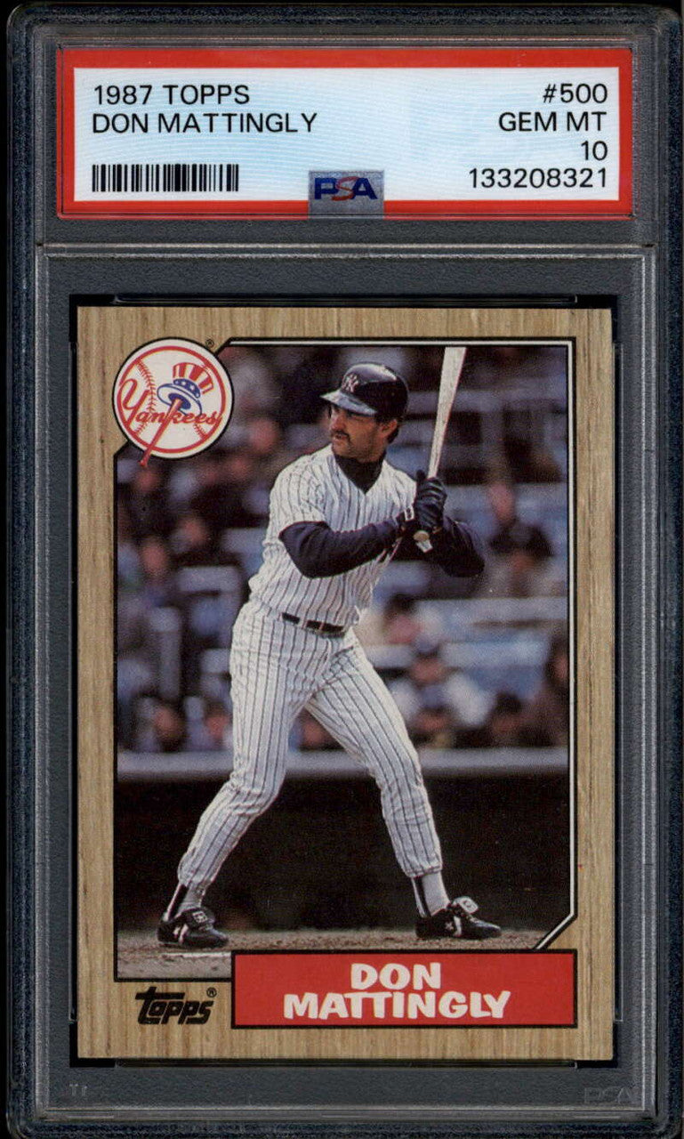 SOLD 185367 1987 Topps 500 Don Mattingly PSA 10 GEM MT