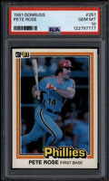 1981 Donruss 251 Pete Rose PSA 10 GEM MT