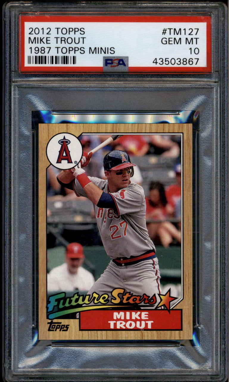 SOLD 185375 2012 Topps 1987 Topps Minis tm127 Mike Trout PSA 10 GEM MT