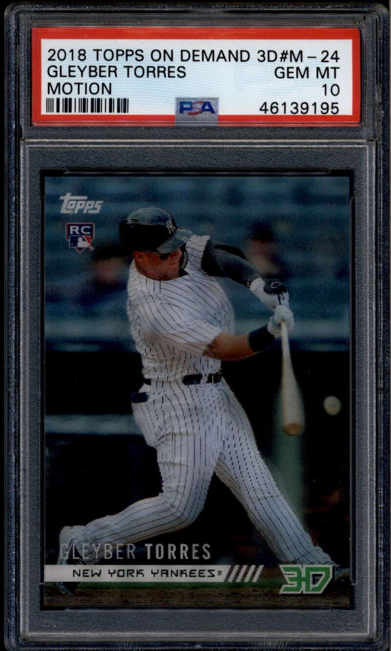 2018 Topps On Demand 3d Motion m24 Gleyber Torres Rookie PSA 10 GEM MT