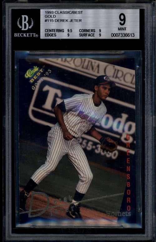 1993 Classic/Best Gold 115 Derek Jeter Rookie RC BGS 9 MINT