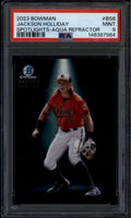 2023 Bowman Chrome Spotlights Aqua Refractor Jackson Holliday RC 65/125 PSA 9