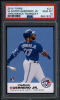 2019 Topps Throwback Thursday 211 Vladimir Guerrero '69 Football RC PSA 10 18327