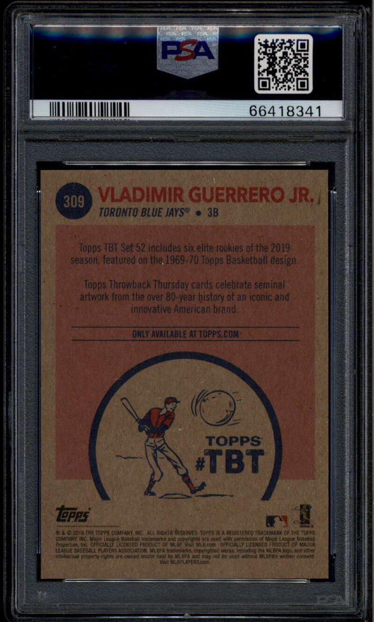 2019 Topps Throwback Thursday 309 Vladimir Guerrero '69-70 BK Rookie PSA 10 8341