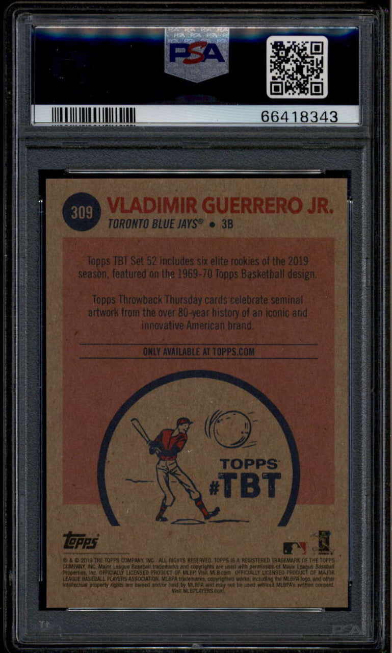 2019 Topps Throwback Thursday 309 Vladimir Guerrero '69-70 BK Rookie PSA 10 8343
