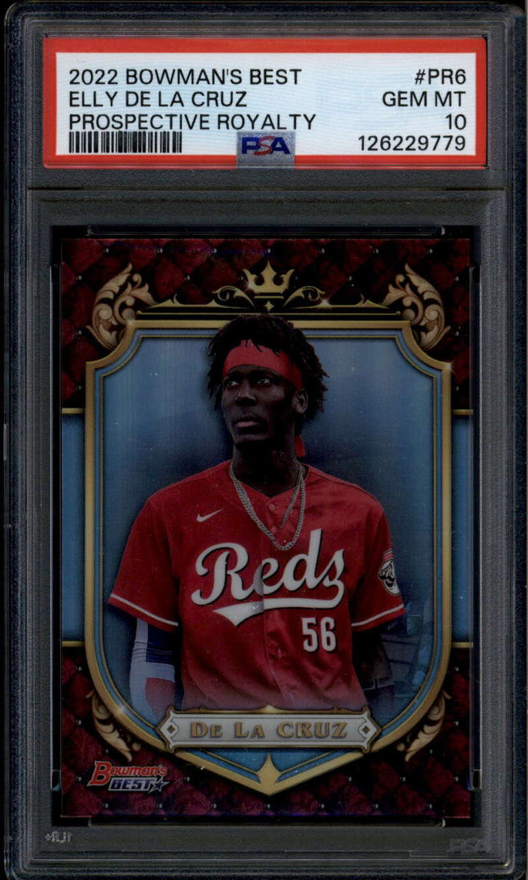 SOLD 185449 2022 Bowman's Best Prospective Royalty pr6 Elly De La Cruz Rookie RC PSA 10 GEM