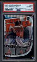 2023 Bowman's Best Reel to Die Cut Lava Refractor Jackson Holliday RC /50 PSA 10