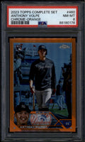 2023 Topps Chrome Factory Variation Orange Refractor Anthony Volpe RC /25 PSA 8