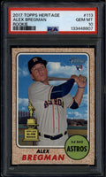 2017 Topps Heritage 113b Alex Bregman Action Variation Rookie RC SP PSA 10 GEM