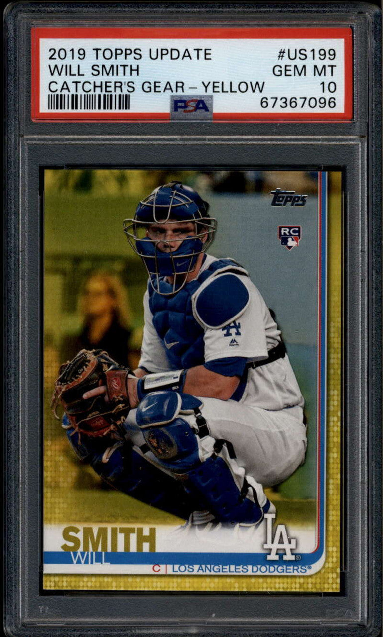 SOLD 185475 2019 Topps Update Walgreens Yellow us199 Will Smith Rookie RC PSA 10 GEM MT