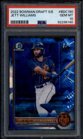 2022 Bowman Chrome Draft Sapphire bdc190 Jett Williams Rookie RC PSA 10 GEM MT