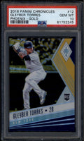 2018 Panini Phoenix Gold Refractor 12 Gleyber Torres Rookie 6/10 PSA 10 GEM MT