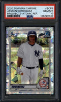 2020 Bowman Chrome Atomic Refractor bcp8 Jasson Dominguez Rookie RC PSA 10 GEM