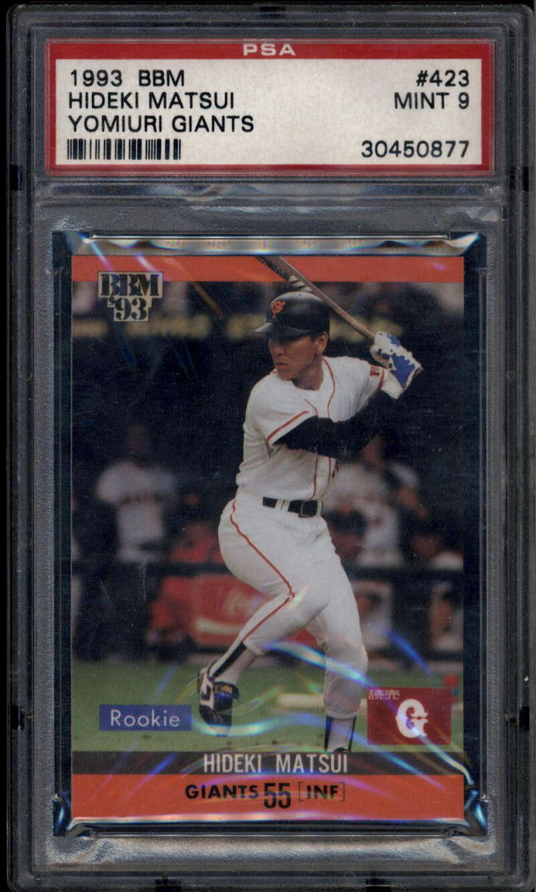 1993 BBM Japan 423 Hideki Matsui Rookie RC PSA 9 MINT