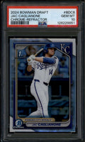 SOLD 185515 2024 Bowman Chrome Draft Refractor bdc8 Jac Caglianone Rookie RC PSA 10 GEM 851