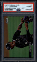 2021 Stadium Club Chrome Pearl White Refractor 47 Jazz Chisholm RC 16/30 PSA 10