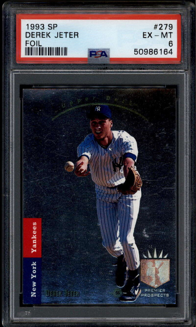 1993 SP 279 Derek Jeter FOIL Rookie RC PSA 6 EX-MT