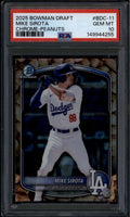 2025 Bowman Chrome Draft Peanut Peanuts Refractor bdc11 Mike Sirota RC PSA 10