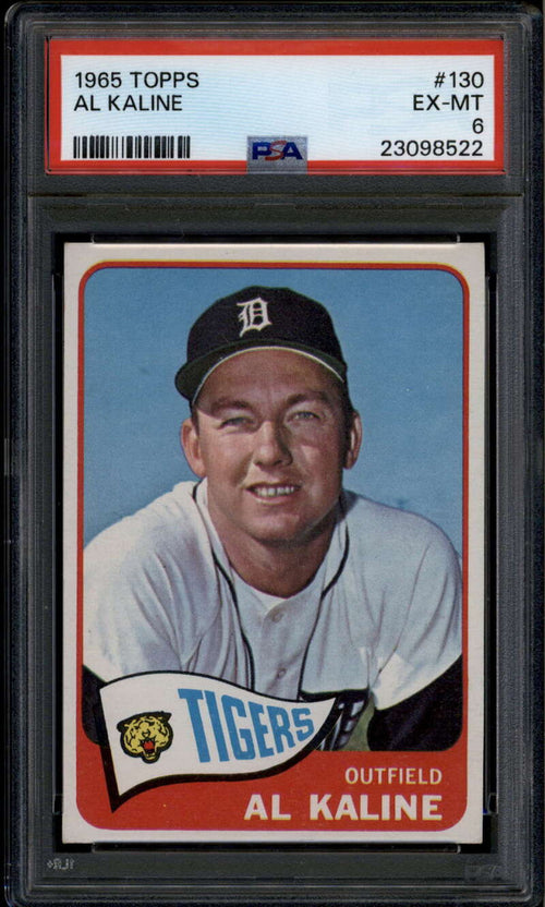 1965 Topps 130 Al Kaline PSA 6 EX-MT