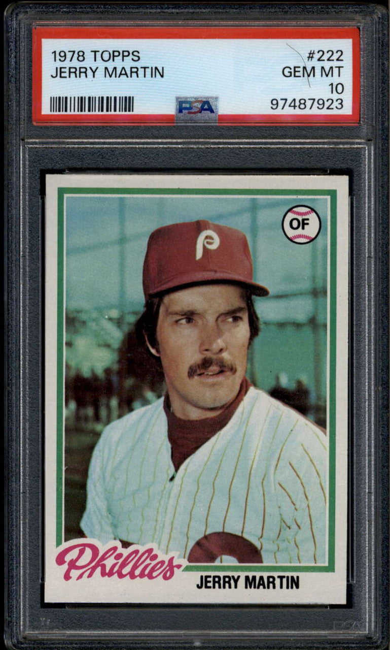 1978 Topps 222 Jerry Martin PSA 10 GEM MT
