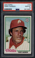 SOLD 185563 1978 Topps 118 Terry Harmon PSA 10 GEM MT