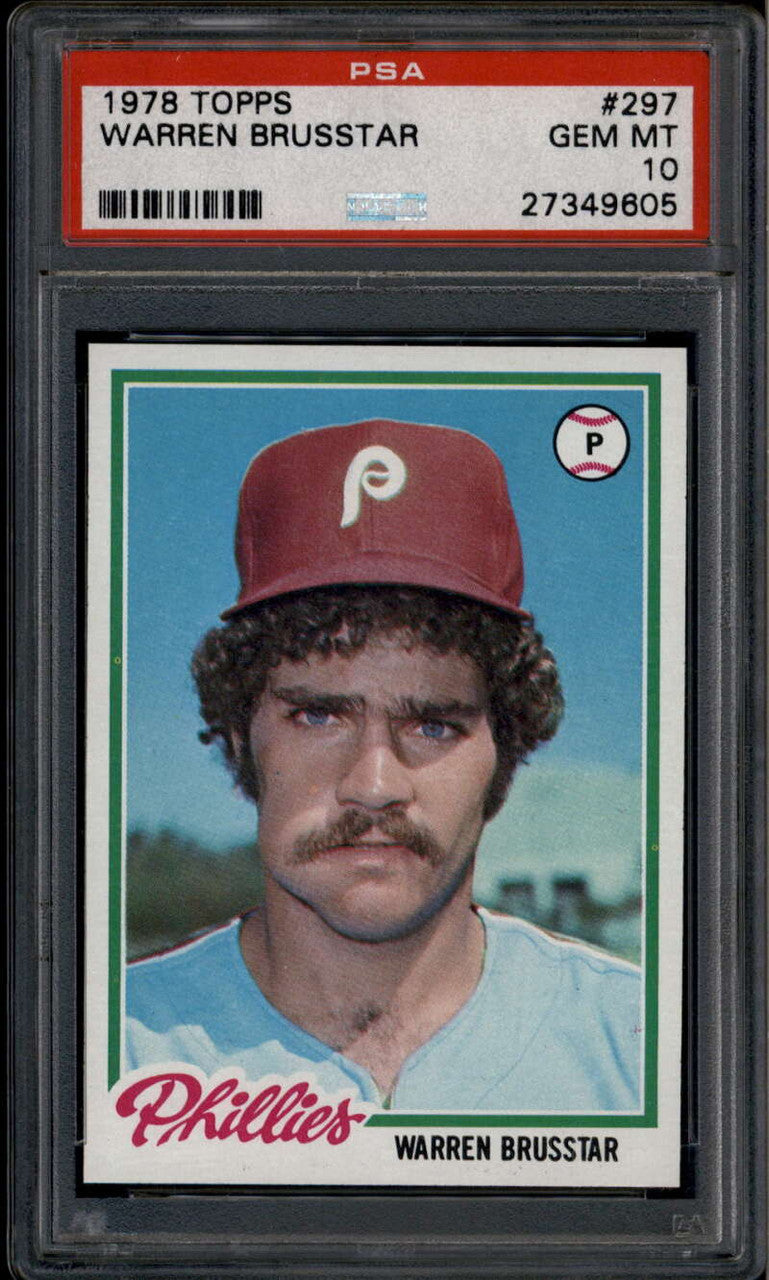 1978 Topps 297 Warren Brusstar Rookie RC PSA 10 GEM MT 27349605