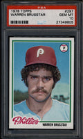 1978 Topps 297 Warren Brusstar Rookie RC PSA 10 GEM MT 27349605