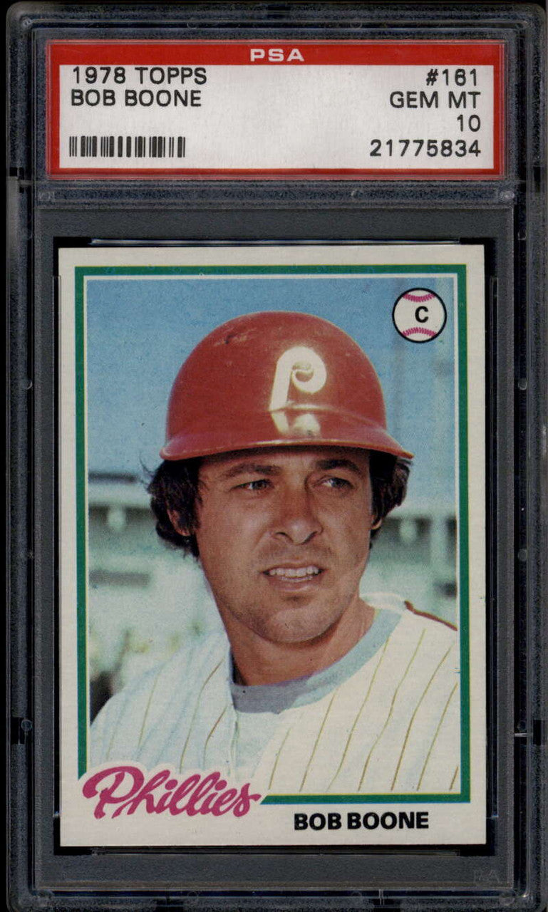 1978 Topps 161 Bob Boone PSA 10 GEM MT