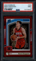 2024-25 Donruss Choice Red 202 Reed Sheppard RR Rated Rookie 36/99 PSA 9 MINT