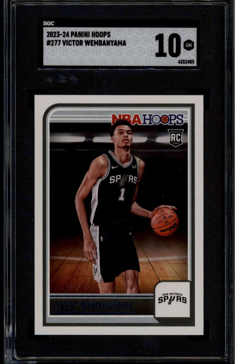 SOLD 185655 2023-24 Hoops 277 Victor Wembanyama Rookie RC SGC 10 GM 4352405