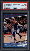 SOLD 185669 2019-20 Panini Chronicles Red 61 Ja Morant Prestige Rookie RC 85/149 PSA 10 GEM