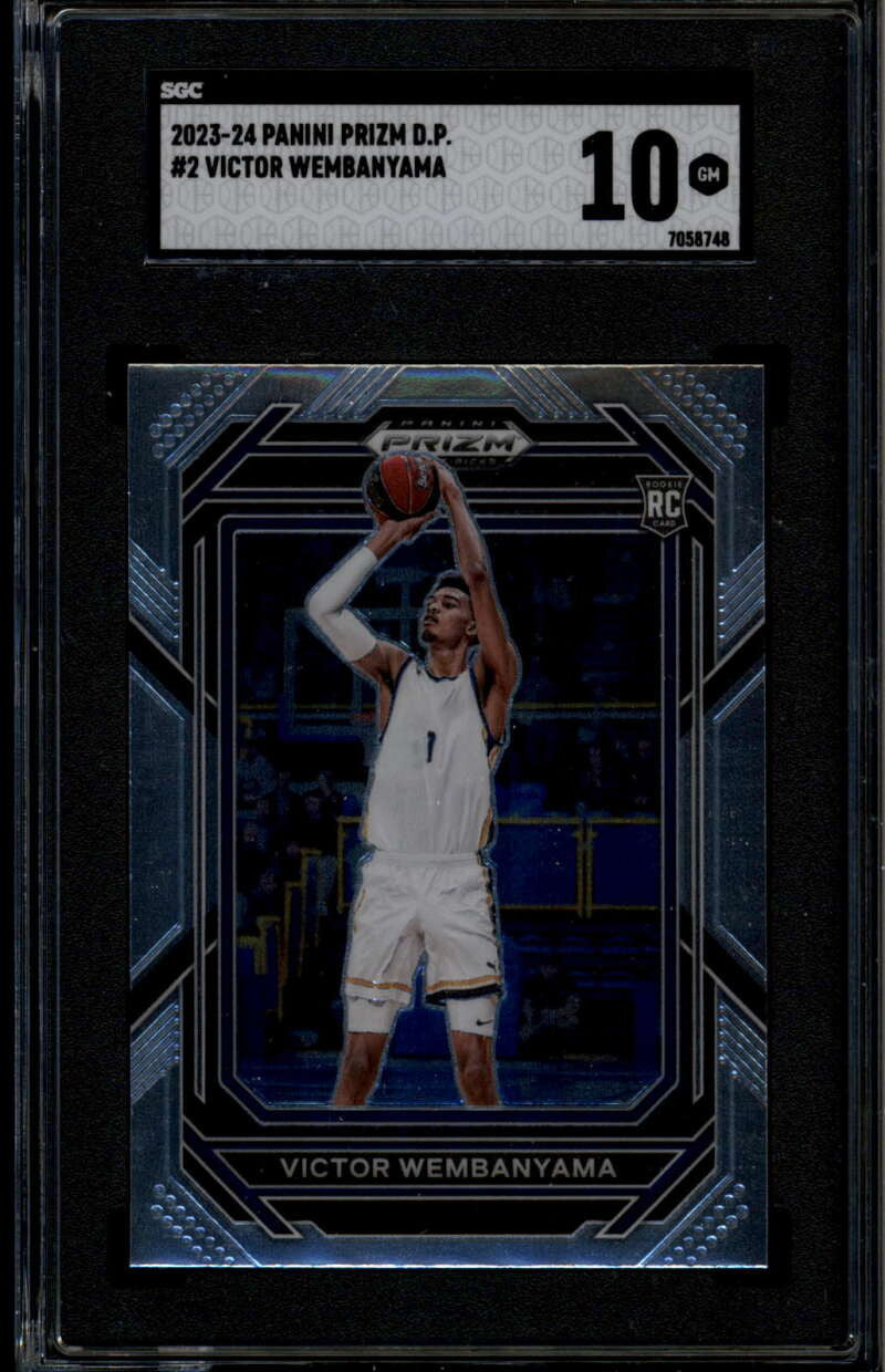 2023-24 Panini Prizm Draft Picks 2 Victor Wembanyama Rookie RC SGC 10 GM 7058748