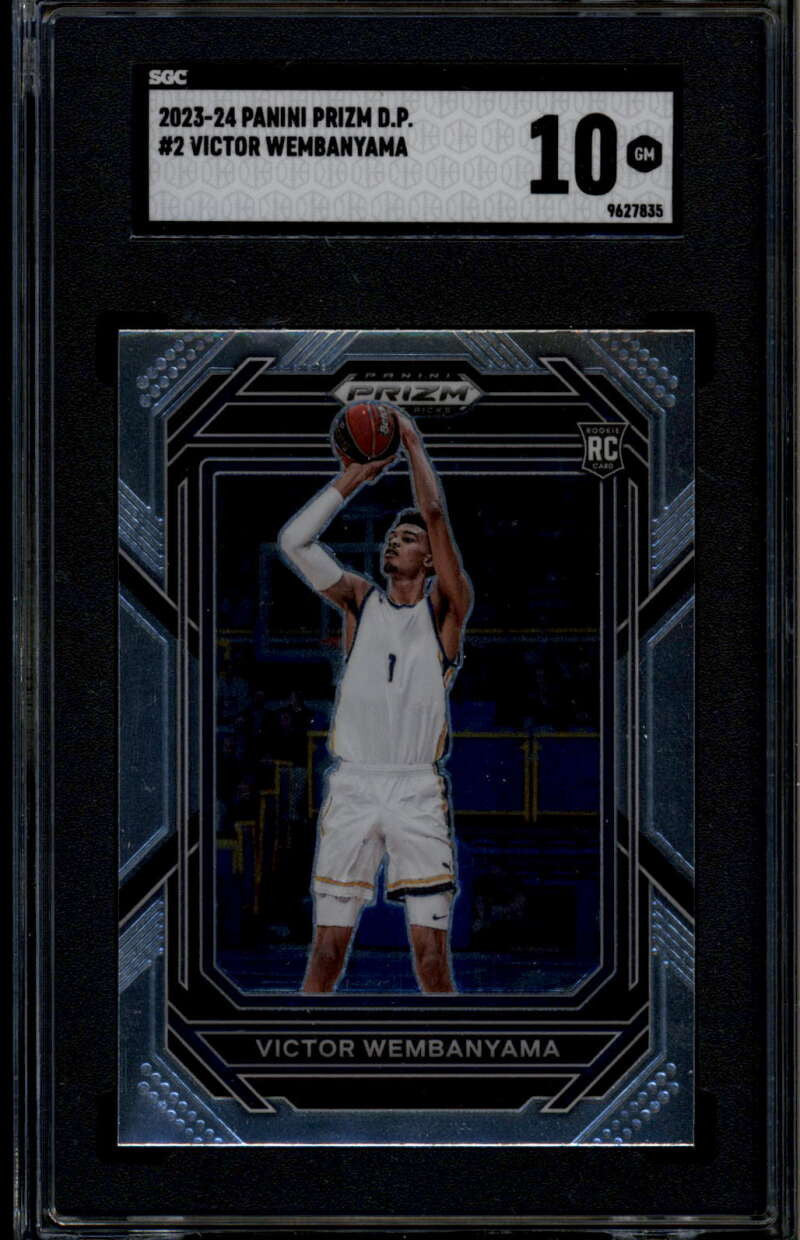 2023-24 Panini Prizm Draft Picks 2 Victor Wembanyama Rookie RC SGC 10 GM 9627835