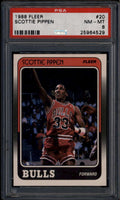 1988-89 Fleer 20 Scottie Pippen UER Rookie RC PSA 8 NM-MT