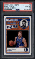 2018-19 Hoops Class of 2018 3 Luka Doncic Rookie RC PSA 10 GEM MT