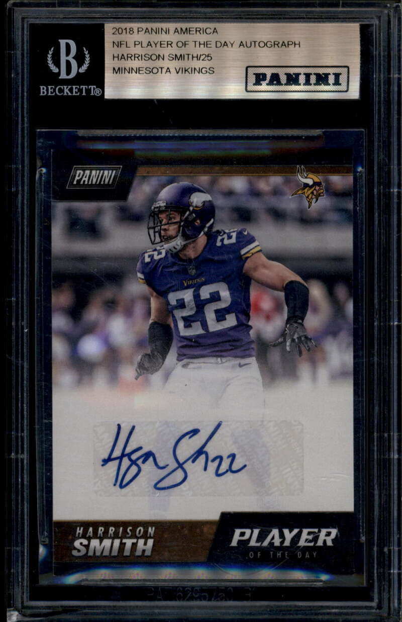 2018 Panini Player of the Day Autographs HS Harrison Smith Auto /25