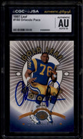 1997 Leaf 180 Orlando Pace Rookie RC CGC x JSA Authentic Autograph Auto 10