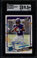 2023 Donruss Rated Rookies Autographs 368 Jordan Addison RC Auto SGC 9.5 MT+ 10