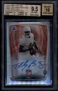 2014 Bowman Chrome Rookie Prism Refractor Teddy Bridgewater RC Auto 5/5 BGS 9.5