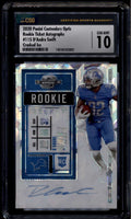 SOLD 185743 2020 Panini Contenders Optic Cracked Ice 115 D'Andre Swift RC Auto 12/22 CSG 10