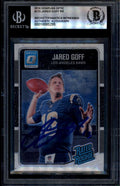2016 Donruss Optic 172 Jared Goff RR Rated Rookie RC Beckett BAS Witnessed Auto